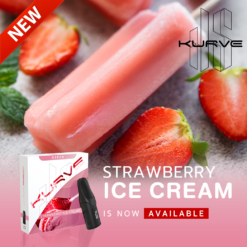 KS Kurve Pod Strawberry Ice Cream (ไอศกรีมสตรอว์เบอร์รี่)