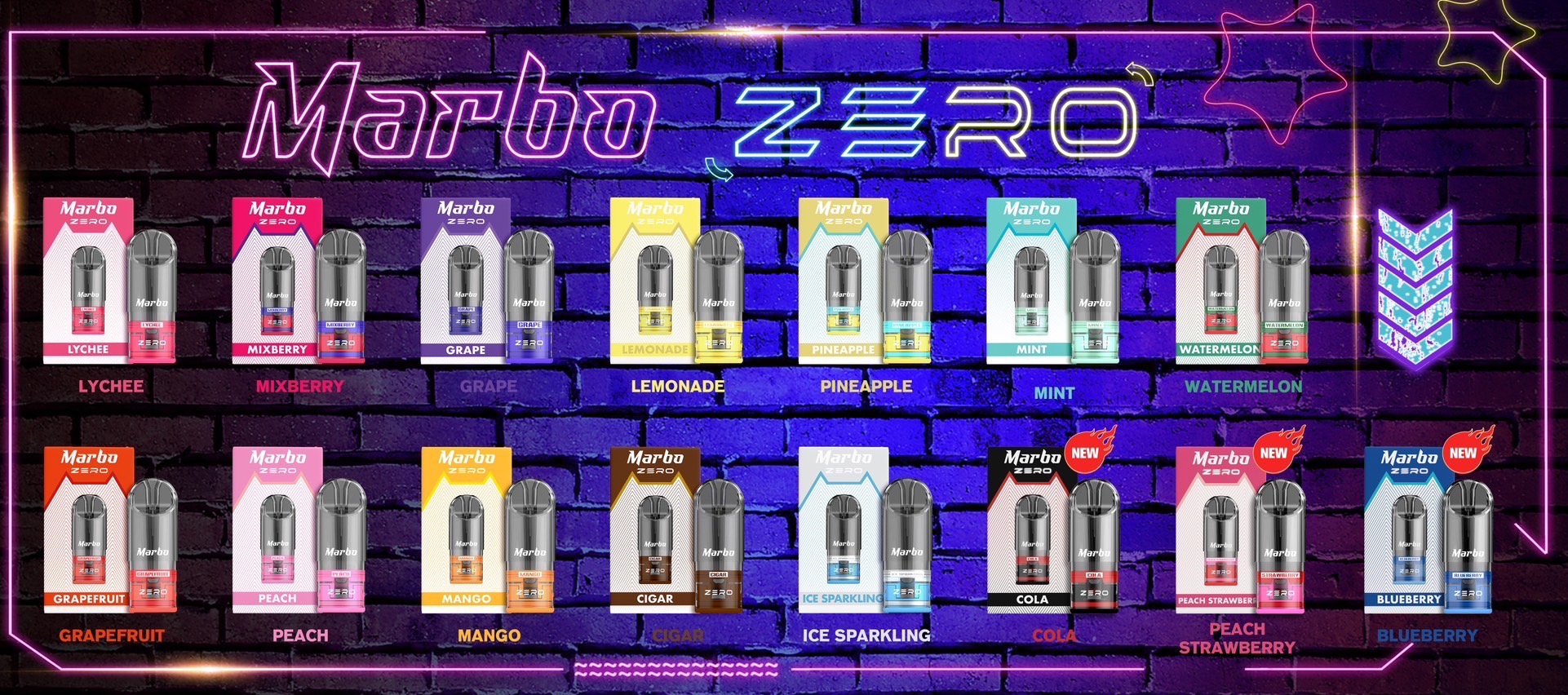 Marbo Zero Pod หัวน้ำยาบุหรี่ไฟฟ้า หัวพอต Marbo Zero กว่า 12 กลิ่นให้เลือกกับราคาที่สุดคุ้มค่า ปริมาณน้ำ 2.2ML สั่งซื้อหัว Marbo Pod ส่งด่วน