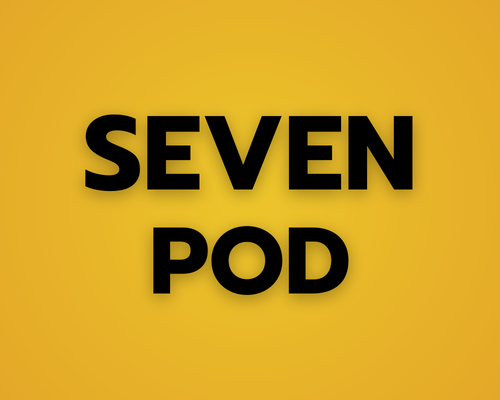 Seven Pod รูปภาพ Logo 7-11 Pod พื้นหลังสีเหลือง