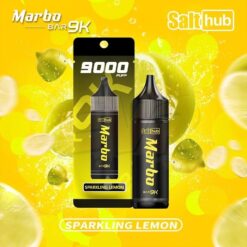 MARBO BAR 9000 Puffs กลิ่น Sparkling Lemon | น้ำแร่มะนาว หอมน้ำแร่เป็นทุนเดิมอยู่แล้ว ได้ความหอมของมะนาวเข้ามาเติม และความเย็นปานกลาง บอกเลยว่าฟินได้ทั้งวัน