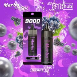 MARBO BAR 9000 Puffs กลิ่น Grape | องุ่น หวานปานกลาง เย็นปานกลาง แต่ความฟินนั้นเรียกว่าทะลุเพดาน เป็นอีกกลิ่นที่การันตีความเพอร์เฟค
