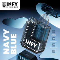 INFY Cube Box สีฟ้ากรม (Navy Blue): แสดงถึงความมั่นคงผสมกับความหรูหรา