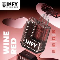 INFY Cube Box สีไวน์แดง (Wine Red): แสดงถึงความโรแมนติกของนักรักได้เป็นอย่างดี