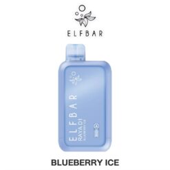 ELFBAR RAYA D1 10000 puffs กลิ่น Blueberry Ice (บลูเบอร์รี่): มีกลิ่นบลูเบอร์รี่ที่หอมหวานและมีความเย็นเข้มข้น