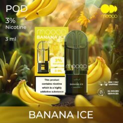 Banana Ice (กล้วยเย็น) : รสหวานของกล้วยผสมกับความเย็นกรุบกริบ, มันกลิ่นและเย็นสบาย.