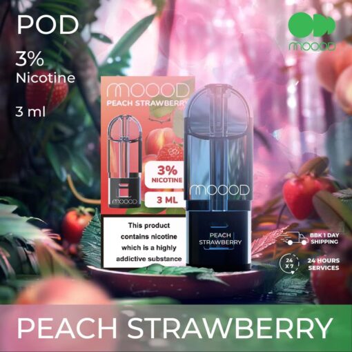 Peach Strawberry (พีชสตอเบอร์รี่) : รสหวานอ่อนของพีชผสมกับเปรี้ยวของสตรอเบอร์รี่ สดชื่นและหอมละมุน