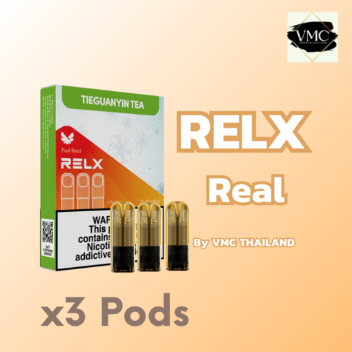 Relx Pod Real 2.5 น้ำยาพอตเพิ่มปริมาณ รุ่นใหม่ล่าสุดจากแบรนด์ดังอย่าง Relx ฟินได้นานกว่า ขายหัวพอต Relx Real Pod 2.5 ML ราคาถูก ส่งด่วน แมส แกร็บ ไลน์แมน