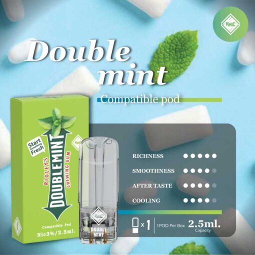 ดับเบิ้ลมิ้นท์ (Double mint): มีกลิ่นของมิ้นท์ที่เย็นสดชื่น และมีความหอมของมิ้นท์ที่เป็นเอกลักษณ์