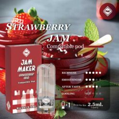 แยมสตอเบอร์รี่ (Strawberry jam): มีกลิ่นหอมของสตรอเบอร์รี่ที่หวานหอม และเข้มข้นเหมือนกับแยมสตรอเบอร์รี่