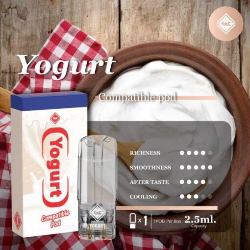 โยเกิร์ต (Yogurt): มีกลิ่นหอมของโยเกิร์ตที่เป็นเอกลักษณ์ และมีความเป็นเนื้อเย็นเช่นโยเกิร์ต