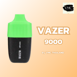 VAZER 9000 PUFFS ราคาส่ง พอตใช้แล้วทิ้ง เวเซอร์ สูบได้มากถึง 9000 คำ มีกลิ่นแสนอร่อยให้เลือก 14 กลิ่น ขายพอต Vazer 9K ราคาถูก ส่งด่วน แมส แกร็บ ไลน์แมน
