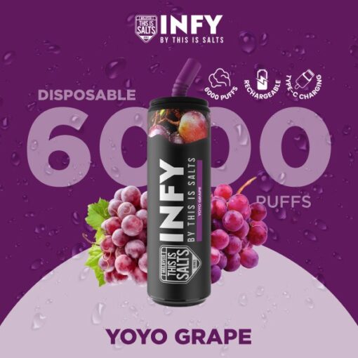 Yoyo Grape - องุ่นโยโย่มีกลิ่นหอมหวานและสดชื่น ให้ความรู้สึกสดใสและเพลิดเพลินในทุกๆ ครั้งที่ได้สัมผัส
