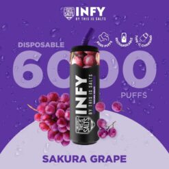 Sakura Grape - กลิ่นหอมอ่อนๆ ของดอกซากุระผสมกับรสชาติองุ่น ให้ความรู้สึกเหมือนอยู่ในสวนดอกไม้