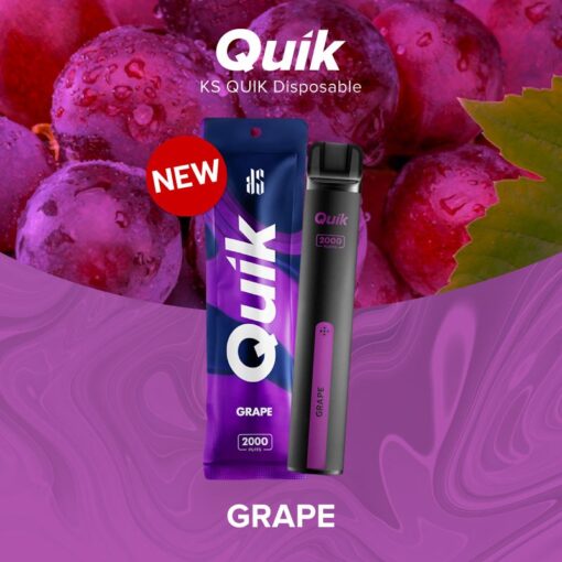 Grape: รสชาติองุ่นที่หวานหอม ทำให้คุณสนุกกับการสูบ กลิ่นองุ่นที่หวานหอมและสดชื่น สร้างความรู้สึกเหมือนทานองุ่นสด