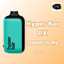 Hyperbar PX 20000 คำ คุณสมบัติพิเศษคือหน้าจอ LED แสดงสถานะที่ชัดเจน ทำให้คุณสามารถตรวจสอบปริมาณแบตเตอรี่และจำนวนคำสูบที่เหลืออยู่ได้อย่างง่ายดาย