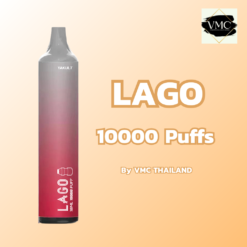 Lago Stick 10000 Puffs ราคาส่ง พอตใช้แล้วทิ้ง 10000 คำ จากแบรนด์ Lago Vape ปี 2024 มีให้เลือกถึง 24 กลิ่น ลาโก้ สติ๊ก 10K ราคาถูก ส่งด่วน แมส Grab Line Man