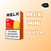 Relx Mini Device มีการออกแบบที่เพรียวบางและทันสมัย ทำให้มันดูน่าหลงใหลและเป็นที่สะดุดตา ขนาดที่เล็กกระทัดรัดยังทำให้สามารถพกพาได้ง่าย เหมาะสำหรับการใช้งาน