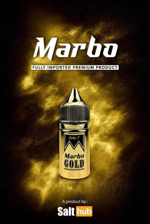 Salt Hub Marbo Gold Salt Nic (ทอง): มาโบทองสั้นซอลต์นิค กลิ่นผสมไม้รวม โครตอร่อย ผสานเข้ากันอย่างลงตัว อร่อยมาก เย็นอ่อนๆ สูบร่อยฟินได้ตลอดวัน กลิ่นไม้ที่ผสมผสานกันอย่างลงตัว ทำให้คุณรู้สึกผ่อนคลายและสดชื่นในทุกคำที่สัมผัส