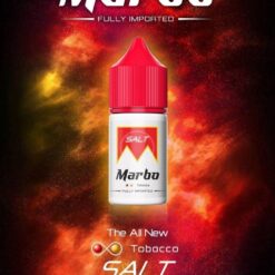 Marbo Classics Tobacco Salt Nic (แดง): มาโบแดงสั้นซอลต์นิค กลิ่นเหมือนบุหรี่ รสชาติยาสูบหอมมากๆ เวลาสูบจะมีรสน้ำผึ้งปลายๆ อร่อยกลมกล่อม กลิ่นยาสูบที่หอมหวาน ผสมกับรสน้ำผึ้ง ทำให้คุณรู้สึกผ่อนคลายและฟินในทุกคำที่สัมผัส
