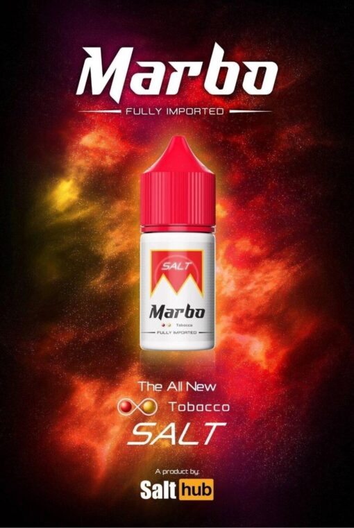 Marbo Classics Tobacco Salt Nic (แดง): มาโบแดงสั้นซอลต์นิค กลิ่นเหมือนบุหรี่ รสชาติยาสูบหอมมากๆ เวลาสูบจะมีรสน้ำผึ้งปลายๆ อร่อยกลมกล่อม กลิ่นยาสูบที่หอมหวาน ผสมกับรสน้ำผึ้ง ทำให้คุณรู้สึกผ่อนคลายและฟินในทุกคำที่สัมผัส