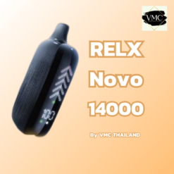 RELX NOVO 14000 คำ (14K) ราคาส่ง กลิ่นชัด ดีทุกรส อร่อยทุกกลิ่น ฟินทุกคำ มีให้เลือกถึง 25 กลิ่น ปรับรูรับลมได้ พร้อมหน้าจอ Digital LED แสดงสถานะการใช้งาน