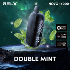 Relx Novo 14K กลิ่น ดับเบิ้ลมินต์ กลิ่นดับเบิ้ลมินต์เป็นกลิ่นที่มีความสดชื่นและเย็นจัด ทำให้คุณรู้สึกสดชื่นเหมือนกับการได้สัมผัสกับลมหายใจที่สดชื่นในวันหนาว ความหวานที่น้อยแต่มีความเย็นที่เข้มข้น ทำให้กลิ่นนี้เหมาะสำหรับผู้ที่ต้องการความสดชื่นแบบเต็มที่ กลิ่นดับเบิ้ลมินต์สามารถใช้ได้ทั้งวัน โดยเฉพาะในช่วงเวลาที่ต้องการความสดชื่นและตื่นตัว นอกจากนี้ กลิ่นนี้ยังช่วยเพิ่มความรู้สึกผ่อนคลายและสมาธิ ทำให้คุณสามารถทำงานได้อย่างมีประสิทธิภาพและมีสมาธิ กลิ่นดับเบิ้ลมินต์ยังเหมาะสำหรับการใช้หลังการออกกำลังกายเพื่อฟื้นฟูความสดชื่น