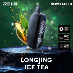 Relx Novo 14K กลิ่น ชาหลงจิง กลิ่นชาหลงจิงมีความหอมหวานจากดอกชาหลงจิง ให้ความรู้สึกสดชื่นและผ่อนคลาย กลิ่นนี้เหมาะสำหรับผู้ที่ชื่นชอบเครื่องดื่มชาและต้องการสัมผัสกับกลิ่นชาหลงจิงสามารถใช้ได้ตลอดวัน ไม่ว่าจะเป็นในตอนเช้าหรือเย็น ทำให้คุณรู้สึกสดชื่นและผ่อนคลาย นอกจากนี้ กลิ่นนี้ยังมีความสามารถในการเพิ่มความสงบและสมาธิ ทำให้คุณสามารถทำงานได้อย่างมีประสิทธิภาพและมีสมาธิ กลิ่นชาหลงจิงเหมาะสำหรับการใช้ในช่วงเวลาที่ต้องการการผ่อนคลายหลังจากวันที่ยาวนาน