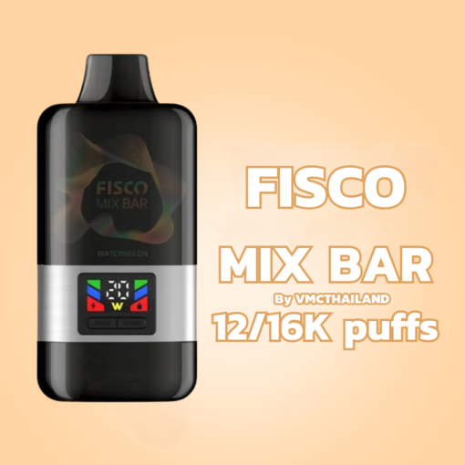 Fisco Mix Bar 12000-16000 puffs Boot Mode มอบการสูบที่เข้มข้นและควันหนา เหมาะสำหรับผู้ที่ชอบรสชาติเข้มข้นเต็มที่และสูบได้สูงสุดถึง 12,000 คำ