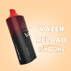 VAZER RELOAD 15000 Puffs พอตใช้แล้วทิ้ง เปลี่ยนหัวได้ สูบได้ 15000 คำ จากแบรนด์เวเซอร์ มีกลิ่นให้เลือกกว่า 25 กลิ่น คุ้มค่า ใช้ได้นาน พร้อมส่งด่วน แมส แกร็บ